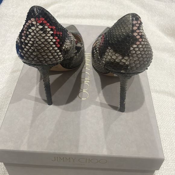 Jimmy Choo painted python heels - Picture 3 of 5
